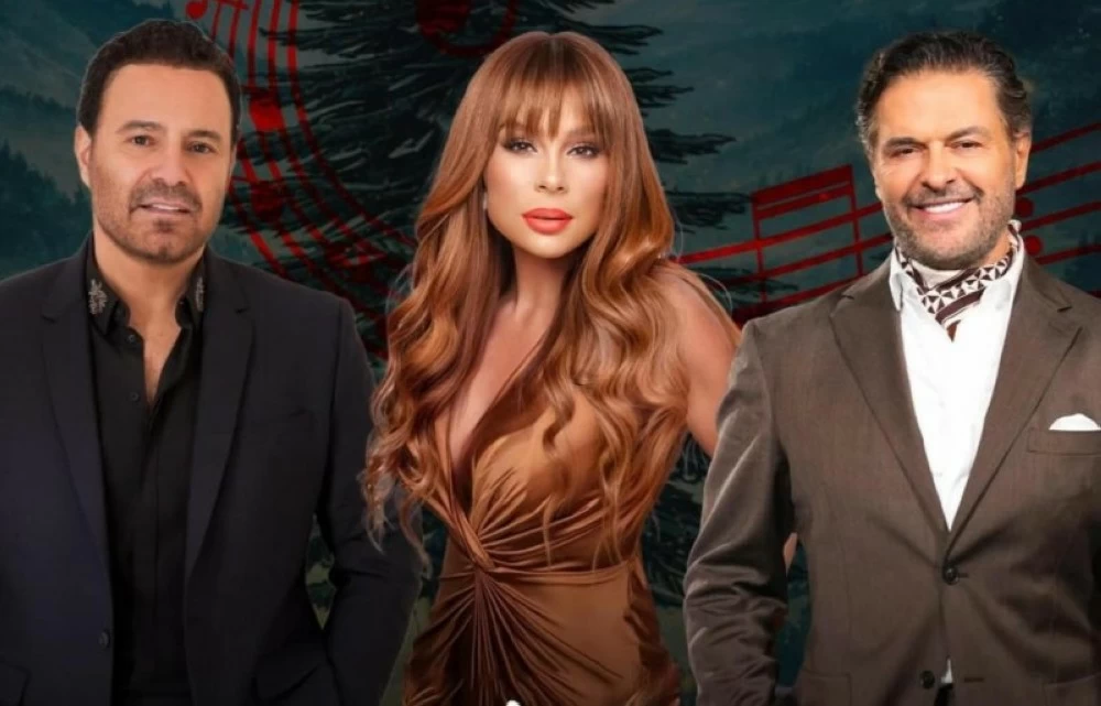 النجوم المشاركون في حفل ليلة الأرز خلال موسم الرياض